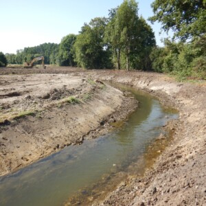 13/07 : mise en eau du nouveau lit