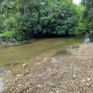 Radier aval après travaux