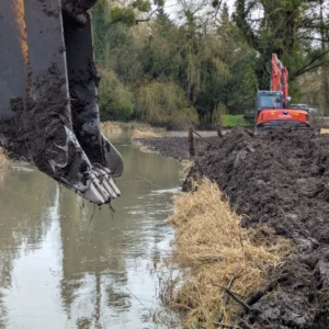 Décapage du merlons de curage (2026-02-12)